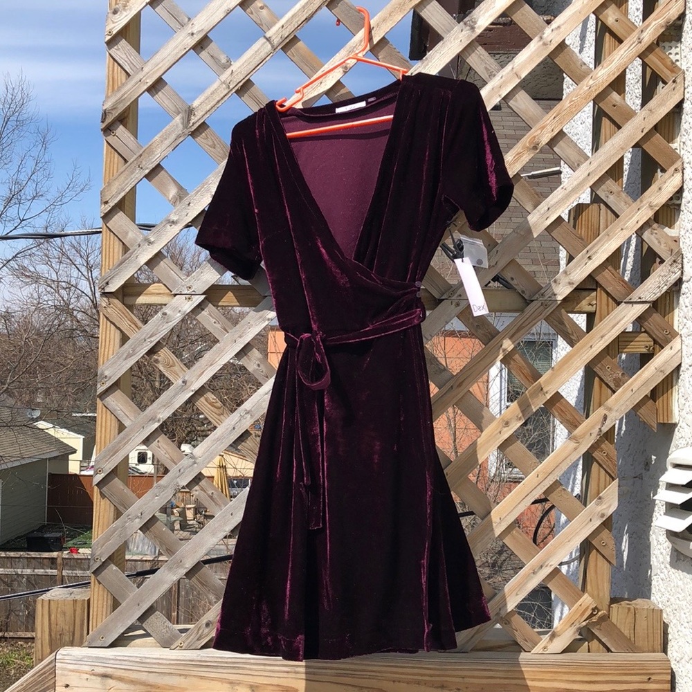 Violet Velvet Dress